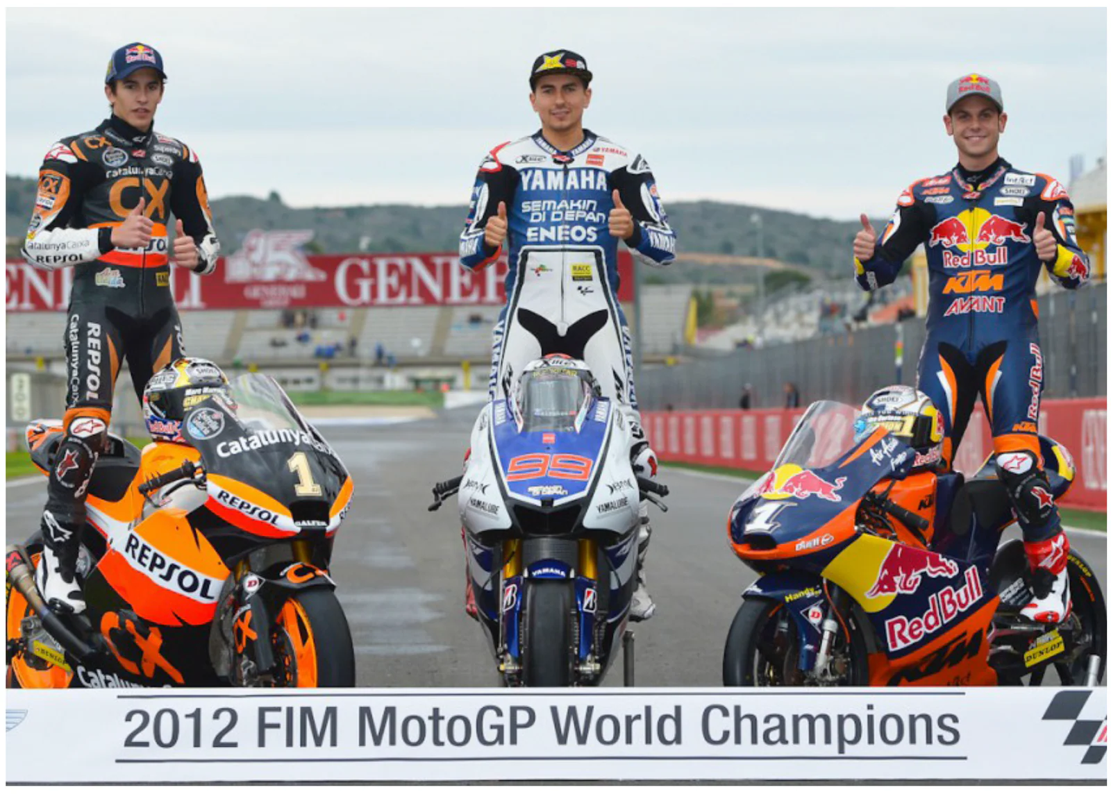 2012년 MotoGP 전 클래스 챔피언